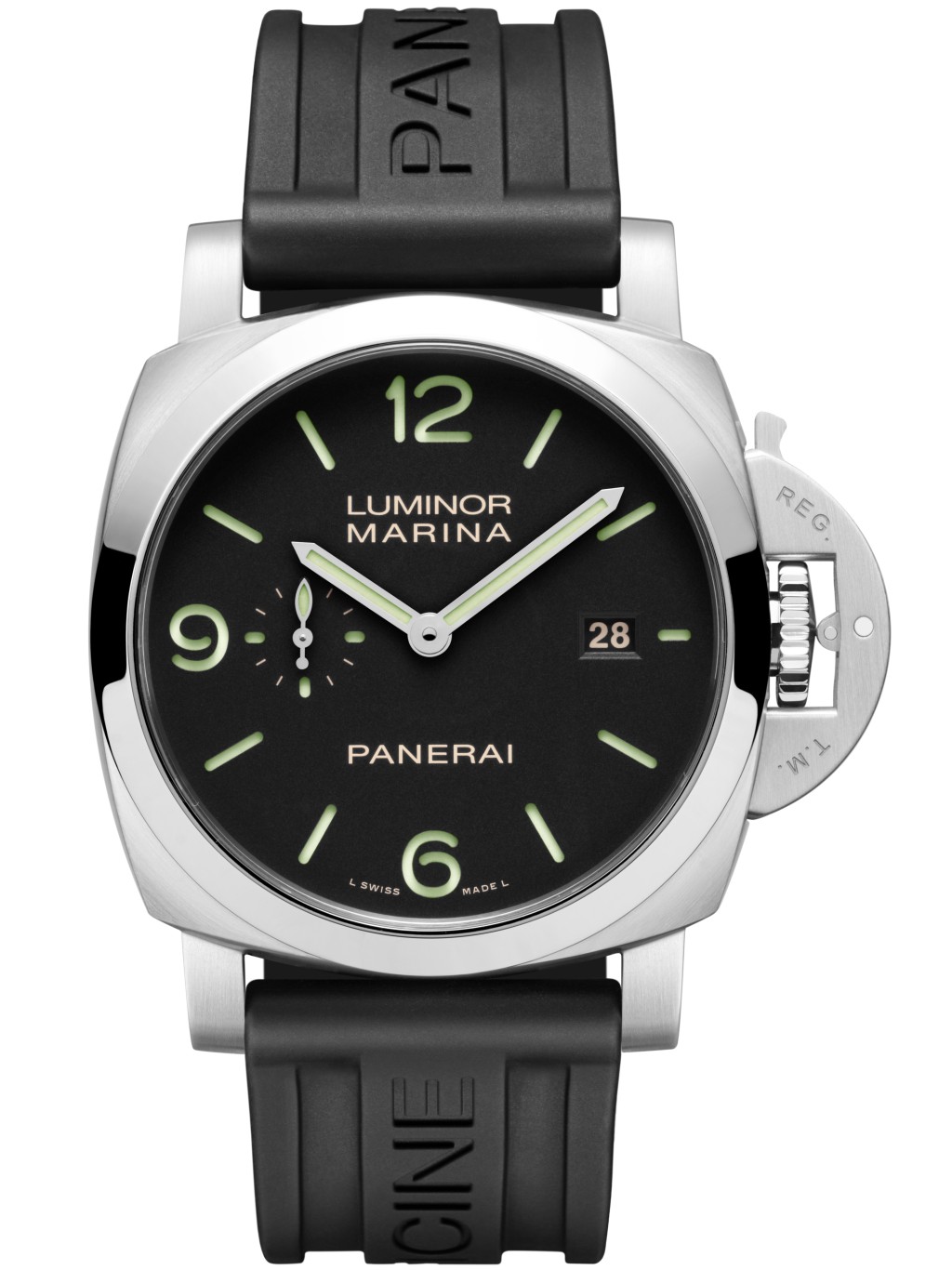 Panerai Luminor Marina PAM03312，表壳：44mm AISI 316LVM - 1.4441 / 不锈钢 / 机芯：P.980自动 / 售价：$67,200。 
